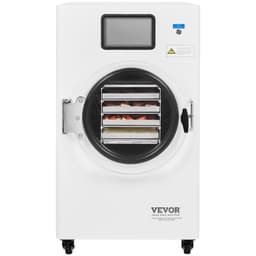 image-VEVOR Vacuum Freeze Dryer Machine, 8.8-13.2 LBS/Batch Food Freeze Drying Machine with 4-Layer Trays, Vacuum Pump, Adjustable Timer and Temperature Control, for Fruits Vegetables Meat, White