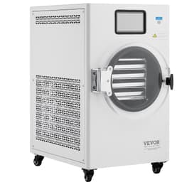 image-VEVOR Vacuum Freeze Dryer Machine, 8.8-13.2 LBS/Batch Food Freeze Drying Machine with 4-Layer Trays, Vacuum Pump, Adjustable Timer and Temperature Control, for Fruits Vegetables Meat, White