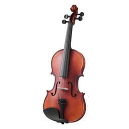 image-VEVOR Violin 4/4 Full Size for Adults, Violin Fiddle Set for Beginners Student with Hard Case, Rosin, Bow, Shoulder Rest,Bridge,Extra Strings,Professional Solidwood Instrument (Matte Brown Patterned)