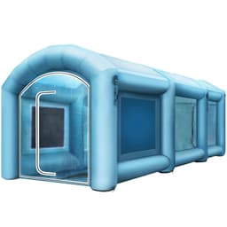 image-VEVOR Inflatable Spray Booth Car Paint Tent 20 x 10 x 8 ft w/Filter & 2 Blowers