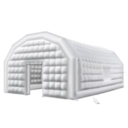 image-VEVOR Inflatable Nightclub, 29.5 x 19.7 x 13.1 ft Inflatable Party Tent with 1100W Blower & Sandbag, Blow up Night Club with 2 Windows, Air Cube House for Event Birthday Wedding Party, White