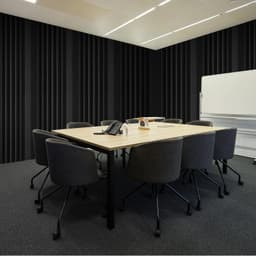 image-VEVOR Acoustic Foam Panels, 4 Pack 16.5 x 6.3 x 12 inches, Adhesive High Density Soundproof Wall Panels,Fire-Resistant Acoustic Panel,Sound Dampening Absorbing Panel for Studio Wall and Ceiling,Black