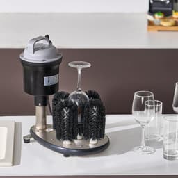 image-VEVOR Electric Commercial Glass Washer, 5-Brush Bar Glass Cleaner, 1200 Cups/Hour Wine Glass Cleaning Machine, Bar Glass Washer for Champagne Glasses, Beer Cups, Mugs, Perfect for Bars and Cafes