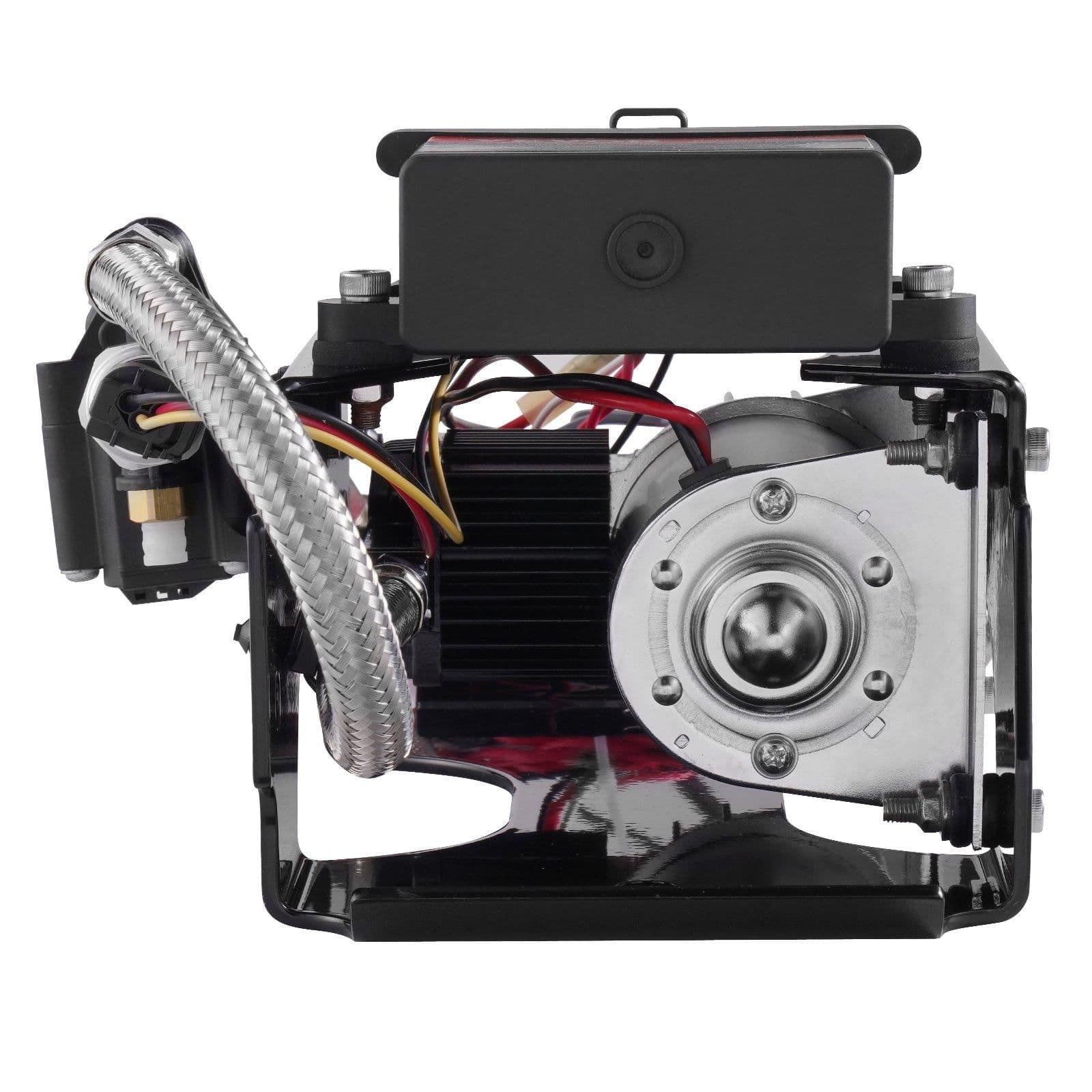 image-VEVOR Air Shock Controller Kit, 12V 100PSI Wireless On Board Air Compressor System, App or Remote Control Air Ride Suspension Compressor Kit with Single Path System, Inflator & Air Line for Truck Van
