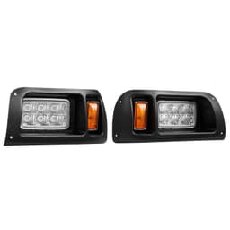 image-VEVOR Golf Cart Light Kit, 12 Volt, LED Headlight and Tail Light Kit with Wiring Harness, Switch, Zip Ties, ABS Housing, High-Brightness, Waterproof and Dustproof, Fit for EZGO TXT 1996-2013 Models