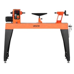 image-VEVOR Woodworking Lathe, 2 HP, Wood Lathe Machine with 0 to 3200 RPM Variable Speed, 18 x 40 in Workbench, Brushless DC Motor, Cast Iron Body, Tool Rest, for Medium to Large Projects Woodworking