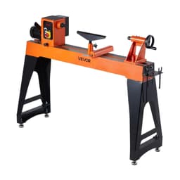 image-VEVOR Woodworking Lathe, 1.5 HP, Wood Lathe Machine with 0 to 3200 RPM Variable Speed, 16 x 40 in Workbench, Brushless DC Motor, Cast Iron Body, Tool Rest, for Medium to Large Projects Woodworking
