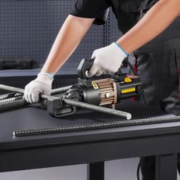 image-VEVOR Electric Hydraulic Rebar Cutter, 1000W Portable Rebar Cutter, Cutting up to 3/4 Inch #6 4-20mm Rebar within 2.5 Seconds, High Power Steel Rebar Cutter with Oil Can Rich Accessories,Black RC-20