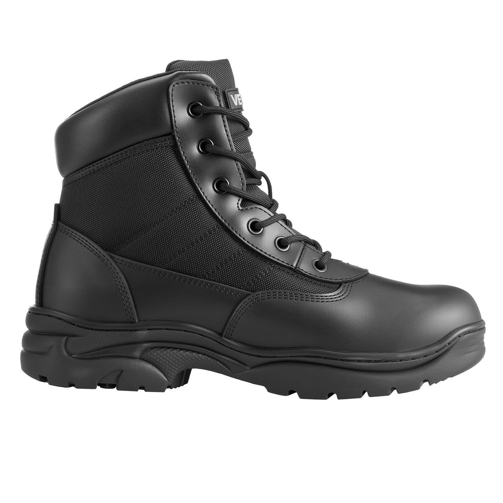 image-VEVOR Men's Military Tactical Boots, 6 inch Combat Hiking Work Boots, Lightweight & Breathable & Sturdy Mens Motorcycle Interceptor Trooper Boot, for Outdoor Security Mountaineering, US Size 10.5