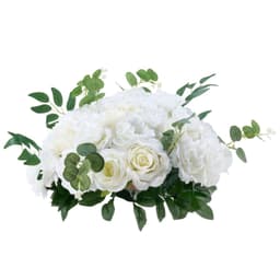 image-VEVOR Flower Balls Arrangement Bouquet 10 PCS, 17.7-Inch Diameter Artificial Flower Balls Wedding White Roses Centerpieces, Faux Flowers Arrangements for Wedding Centerpiece Home Table Decorations