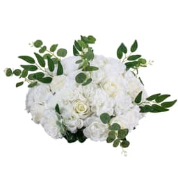 image-VEVOR Flower Balls Arrangement Bouquet 10 PCS, 17.7-Inch Diameter Artificial Flower Balls Wedding White Roses Centerpieces, Faux Flowers Arrangements for Wedding Centerpiece Home Table Decorations