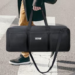 image-VEVOR Telescope Case, 30”, Telescope Storage Bag with Fixed Buckles, Multi-Pocket & Detachable Divider, Shock-Absorbent Telescope Travel Carrying Case for Optical Tube & Tripod, Counterweight Pocket