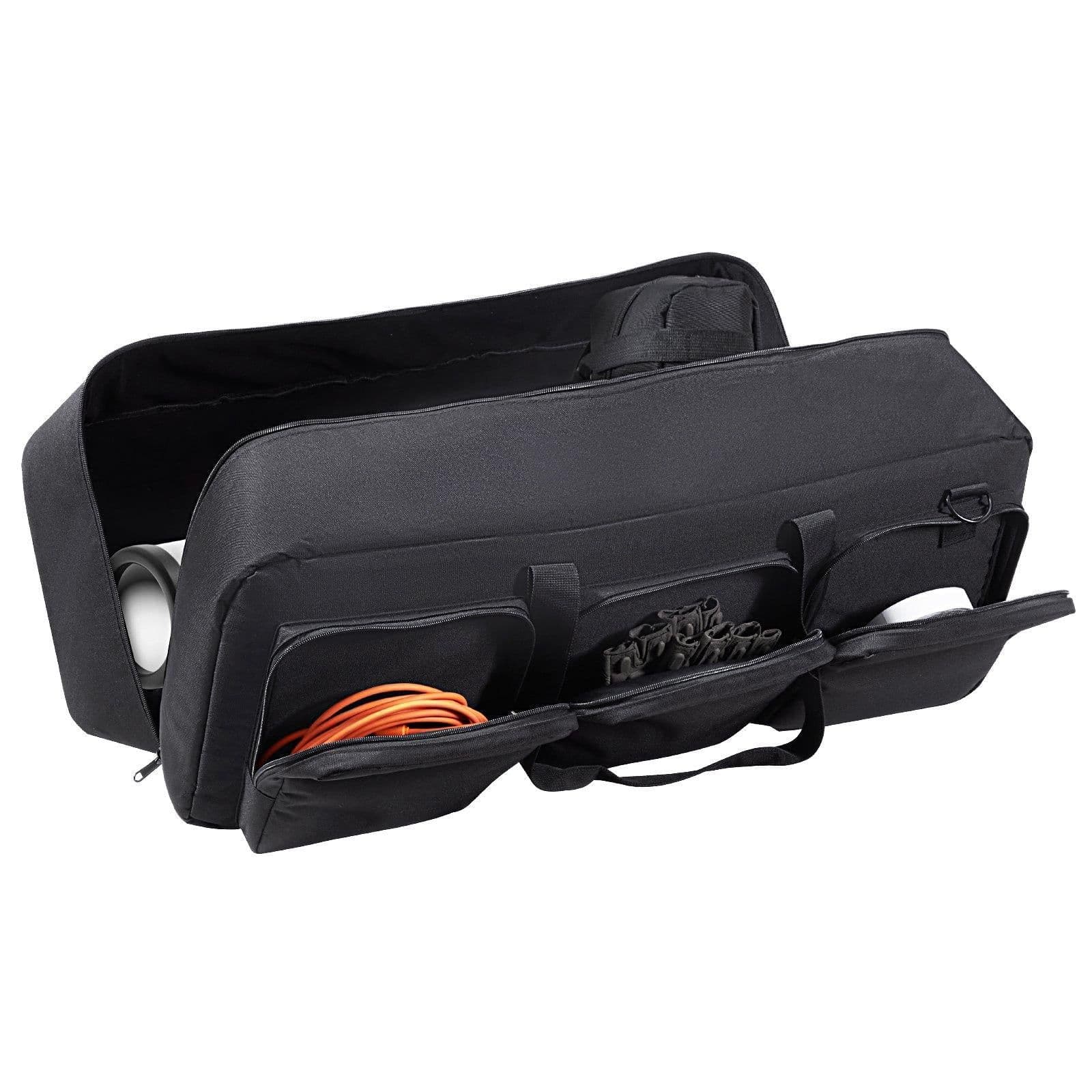 image-VEVOR Telescope Case, 30”, Telescope Storage Bag with Fixed Buckles, Multi-Pocket & Detachable Divider, Shock-Absorbent Telescope Travel Carrying Case for Optical Tube & Tripod, Counterweight Pocket