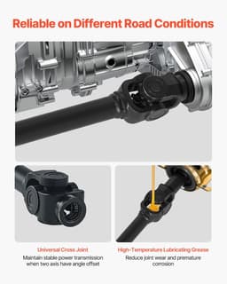 image-VEVOR Front Drive Shaft, 73.9" Prop Shaft Driveshaft Assembly Compatible with 2014-2017 Polaris RZR XP 1000, Replace #PRP-PO-09-006 1333350 1333424
