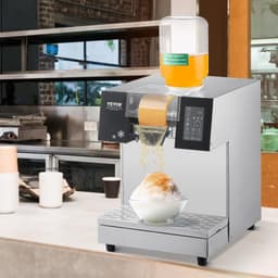 image-VEVOR Commercial Snowflake Ice Machine, 529.1LBS/24H Snowflake Ice Maker, Stainless Steel Ice Shaver Machine, Electric Snow Cone Maker, Liquid Cooling System for Rapid Heat Dissipation, Ice Cream