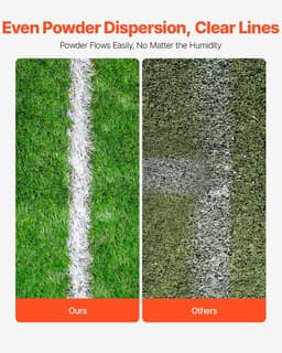 image-VEVOR Dry Line Marker, 2-Wheel, 2 or 4 in Lines, Field Dry Line Chalker, Adjustable Line Marker, with Rubber Adjustment Handle, 25 lbs Large Powder Capacity, for Baseball and Softball Infield, Green