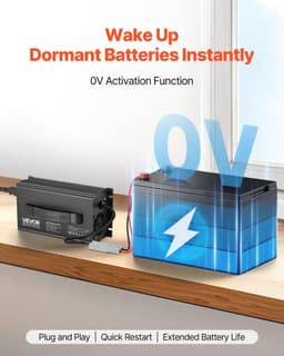 image-VEVOR 36V 18A Lithium Battery Charger, 43.8V, AC-DC LiFePO4 Smart Charger, with Anderson Connector, LED Indicator, 0V Activation, for Lithium LiFePO4 Deep Cycle Rechargeable Batteries of Boat, RV