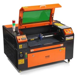 image-VEVOR 60W CO2 Laser Engraver, 16 x 24 in, 19.7 IPS Laser Cutter Machine with 2-Way Pass Air Assist, Compatible with LightBurn, CorelDRAW, AutoCAD, Windows, Mac OS, Linux, for Wood Acrylic Fabric More