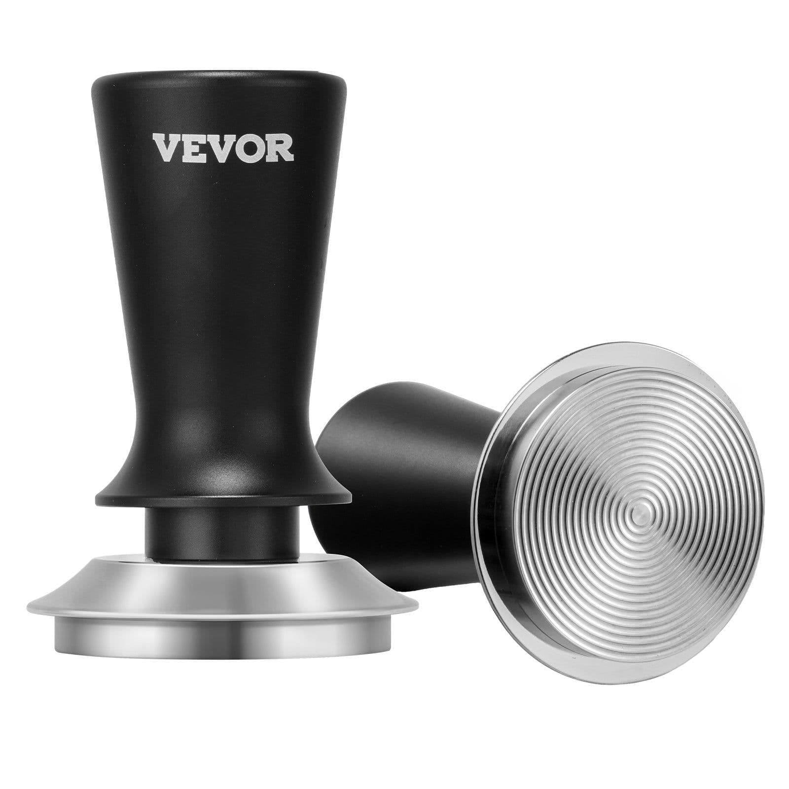 image-VEVOR Espresso Tamper 58mm, Spring Loaded Coffee Tamper, 30 lbs Tamper Tool Espresso, Stainless Tamper with Non-Slip Grip