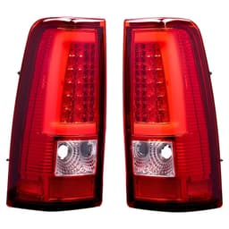 image-VEVOR Tail Light Assembly Compatible with 2003-2006 Chevy Silverado 1500 1500 HD 2500 2500 HD 3500, 2007-2007 Chevy Classic, 2PCS Driver & Passenger Side LED Taillight Brake Lamps with Bulbs, Red