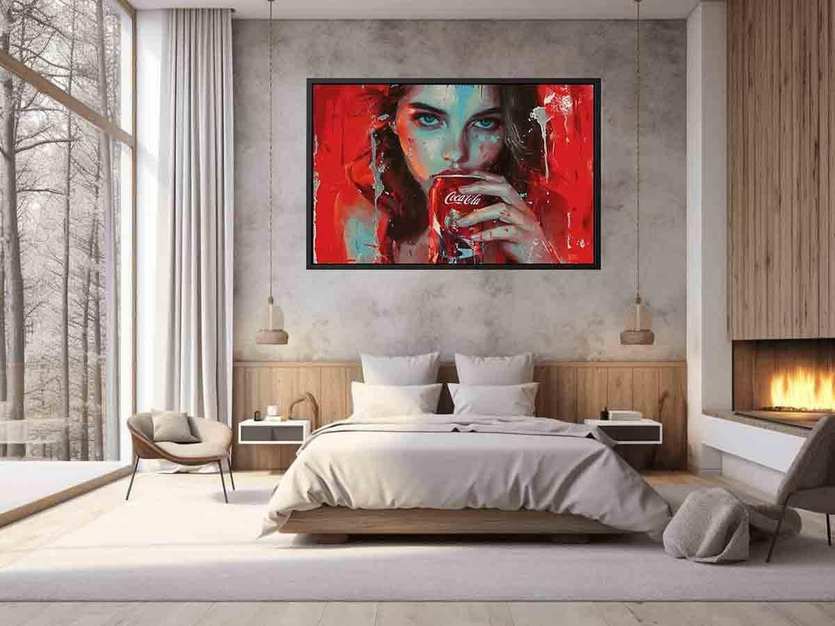 image-Coca Cola Framed Framed Print