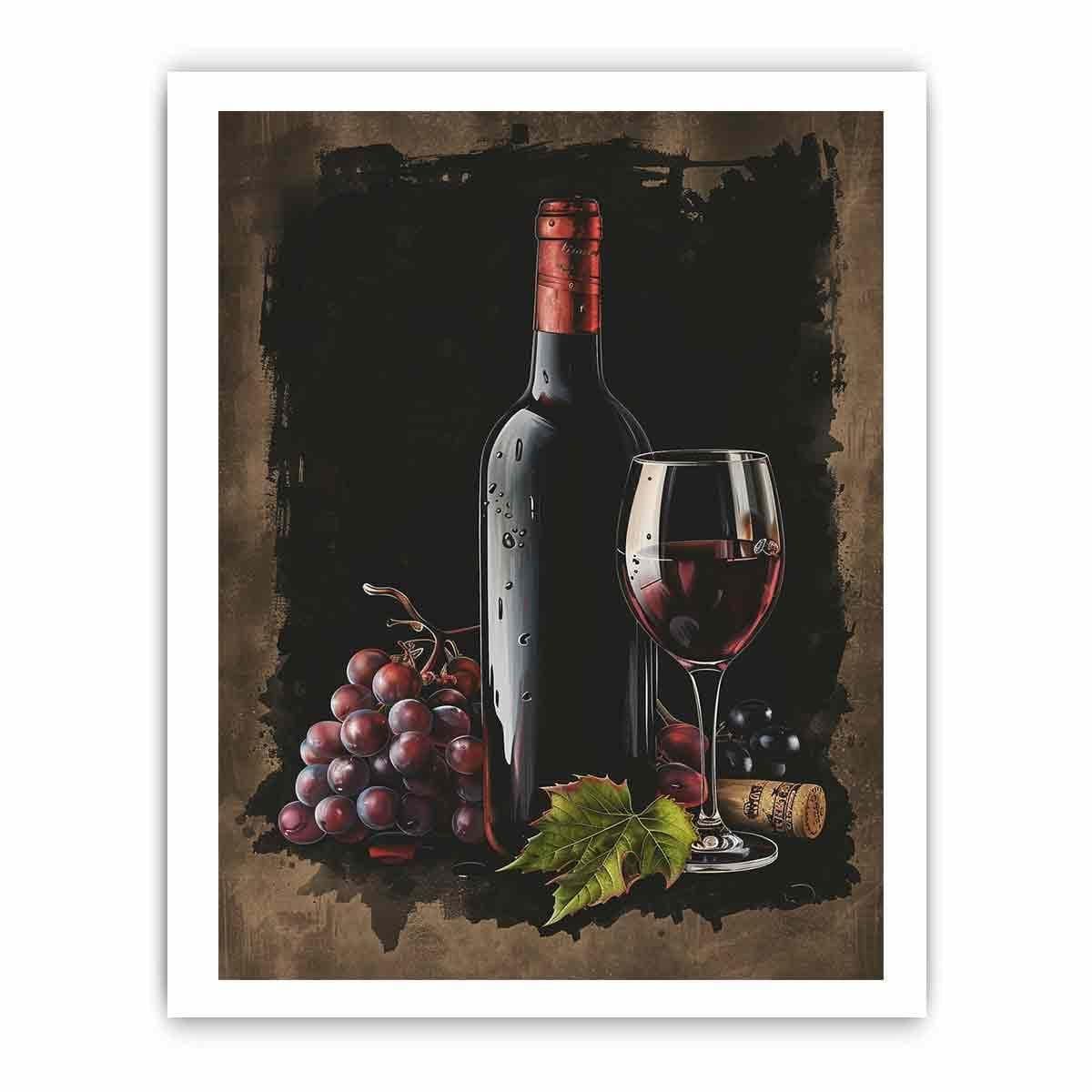 image-Red Wine Frame Print