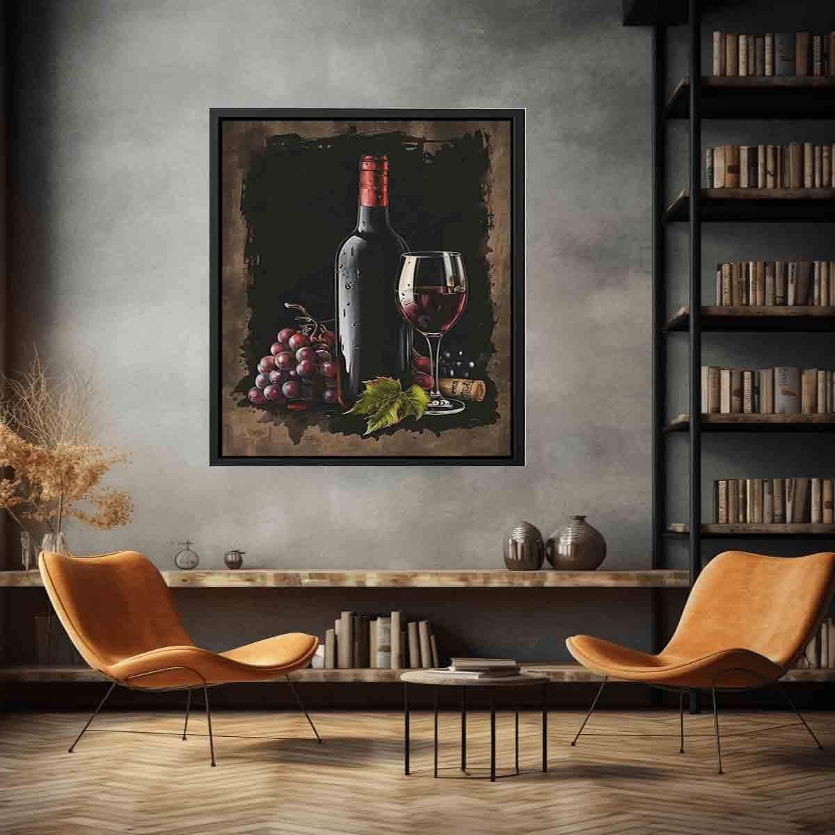 image-Red Wine Frame Print