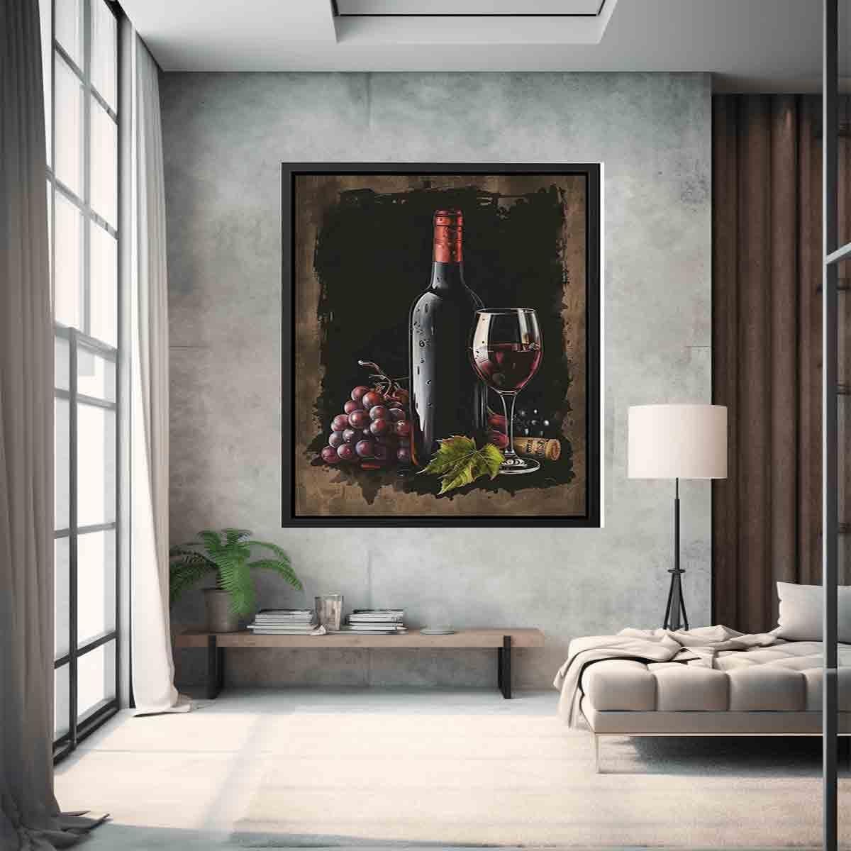 image-Red Wine Frame Print