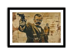 image-Vintage whiskey Framed Print 2