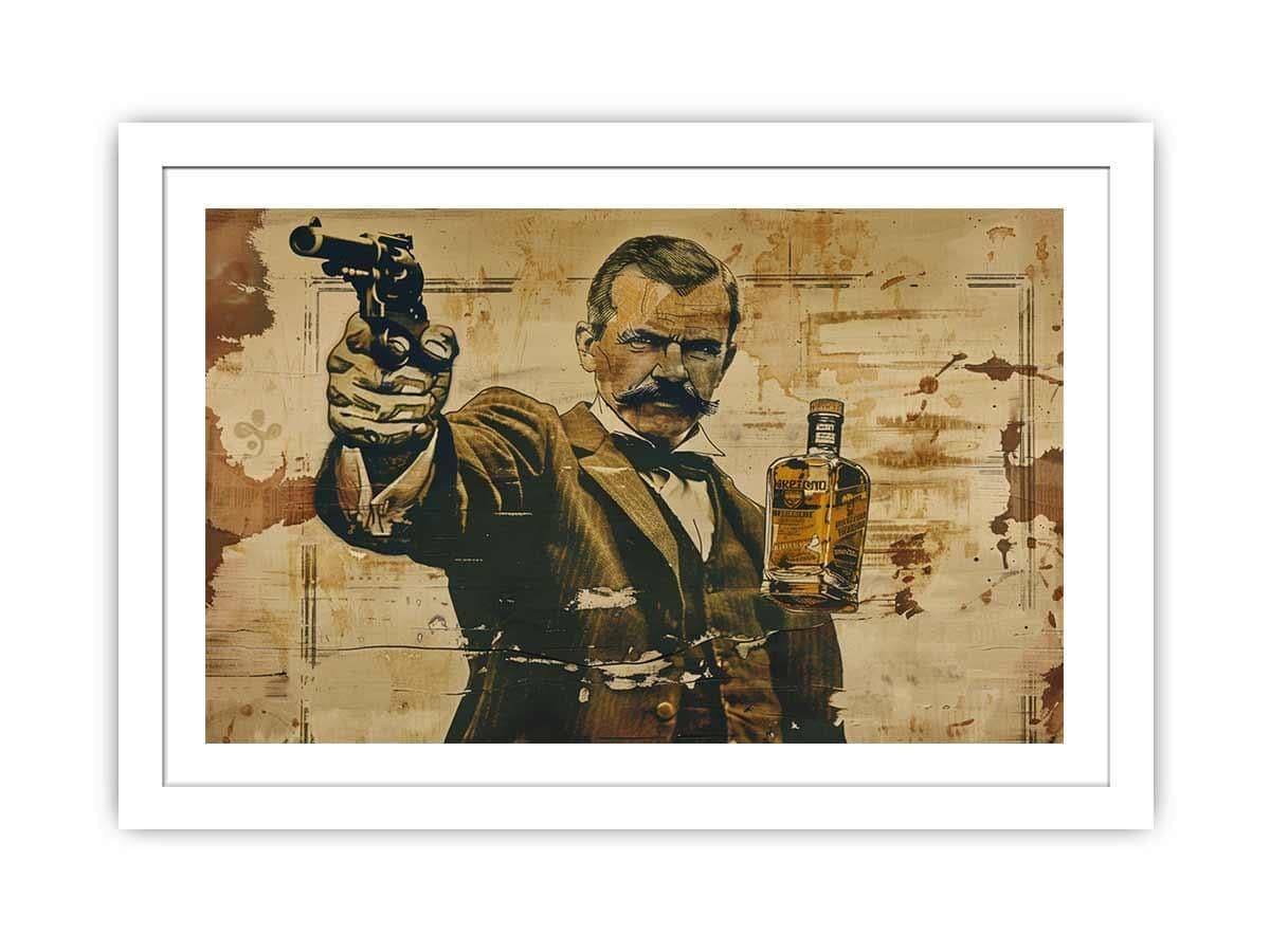 image-Vintage whiskey Framed Print 2