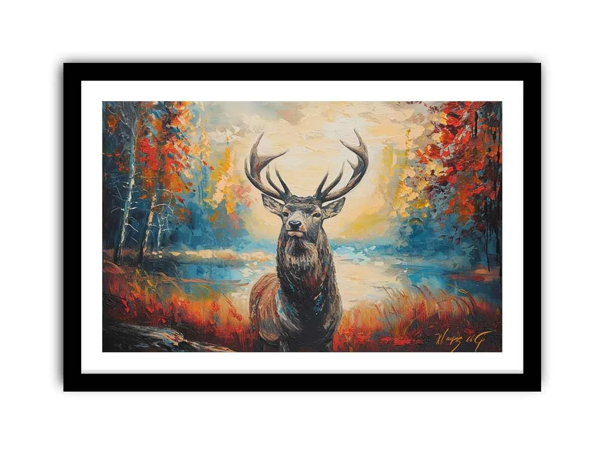 image-Deer Art Framed Print