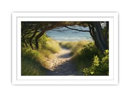 image-Beach Path Framed Print