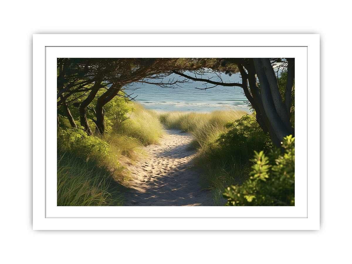 image-Beach Path Framed Print
