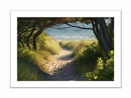 image-Beach Path Framed Print