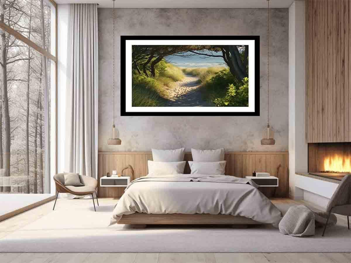 image-Beach Path Framed Print