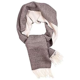 image-Great Natural Alpaca 100% Baby Alpaca scarf grey-white colour