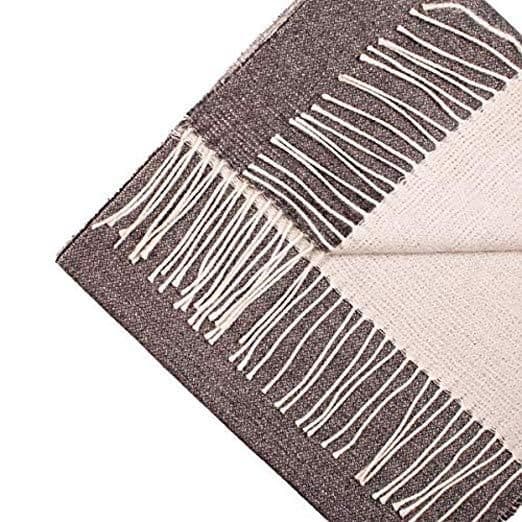 image-Great Natural Alpaca 100% Baby Alpaca scarf grey-white colour