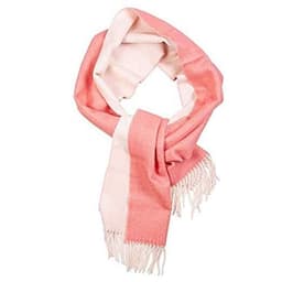 image-Great Natural Alpaca 100% Baby Alpaca scarf pink-white colour