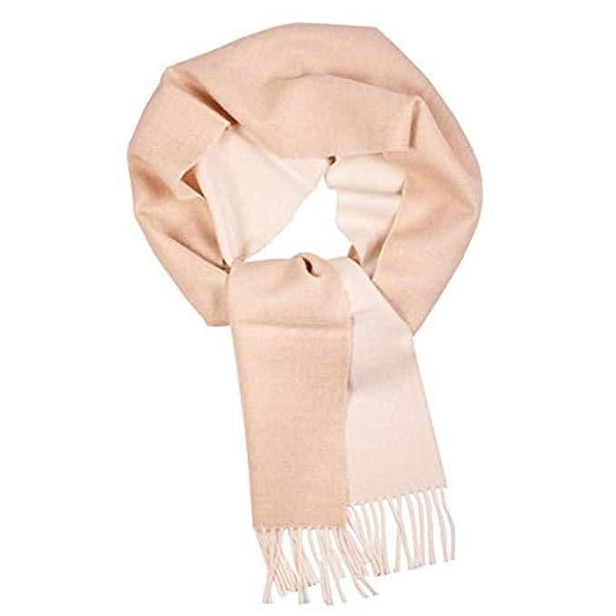 image-Great Natural Alpaca, 100% Baby Alpaca scarf, beige-white colour