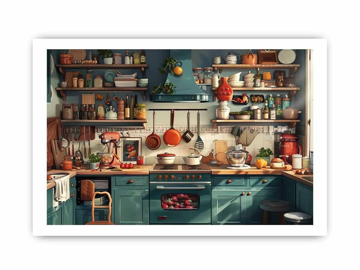image-Kitchen Framed Framed Print