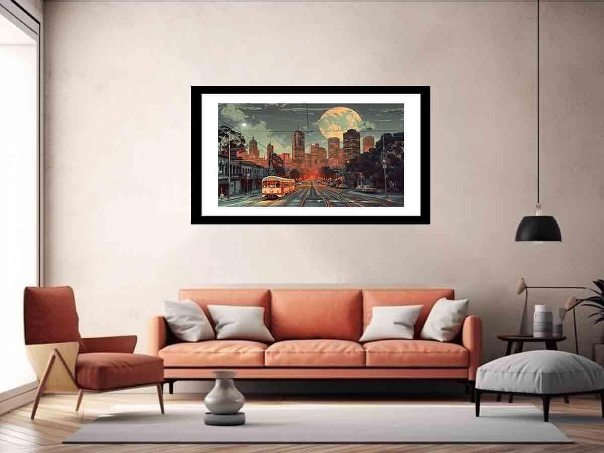 image-Melbourne Framed Print