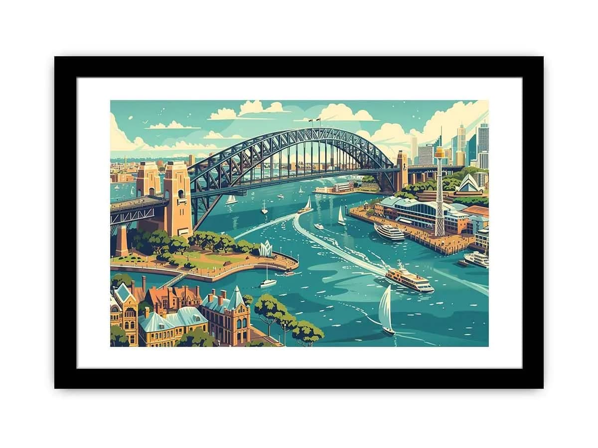 image-Sydney Framed Print
