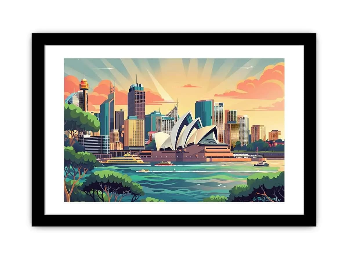 image-Sydney Framed Print