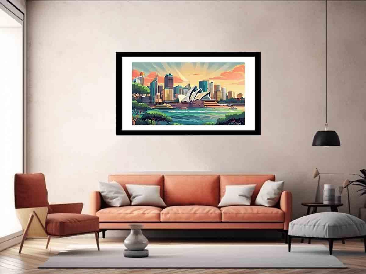 image-Sydney Framed Print