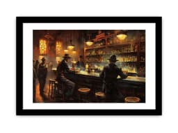 image-Vintage Bar Framed Print Framed Print