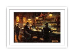 image-Vintage Bar Framed Print Framed Print