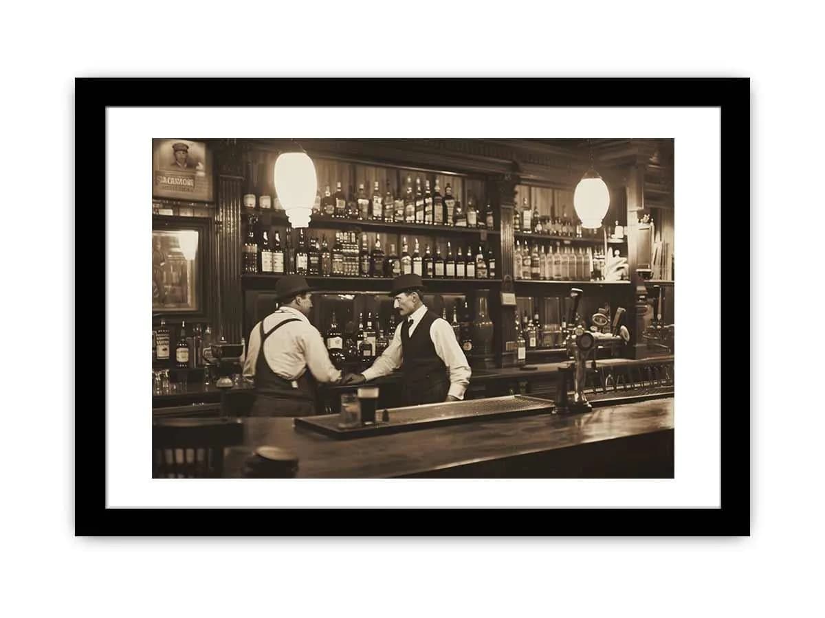 image-Vintage Bar Framed Print