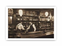 image-Vintage Bar Framed Print
