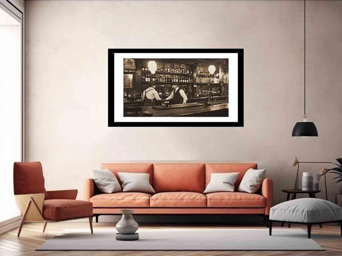 image-Vintage Bar Framed Print