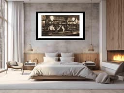 image-Vintage Bar Framed Print